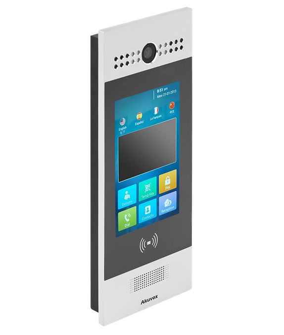 Akuvox érintő képernyős videó kültéri egység, RFID, IP65, R29S